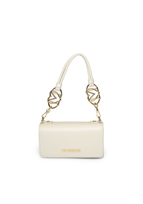 ivory logo shoulder bag LOVE MOSCHINO | JC4051PP1MLF0-110